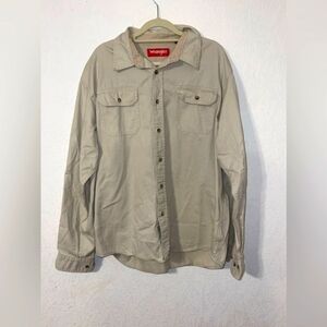 Mens 100% Cotton Wrangler Workshirt Size Large